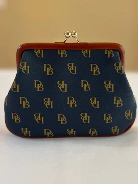 DOONEY & BOURKE | Gretta Framed Navy Blue Coin Purse-Like NEW - Picture 2 of 7